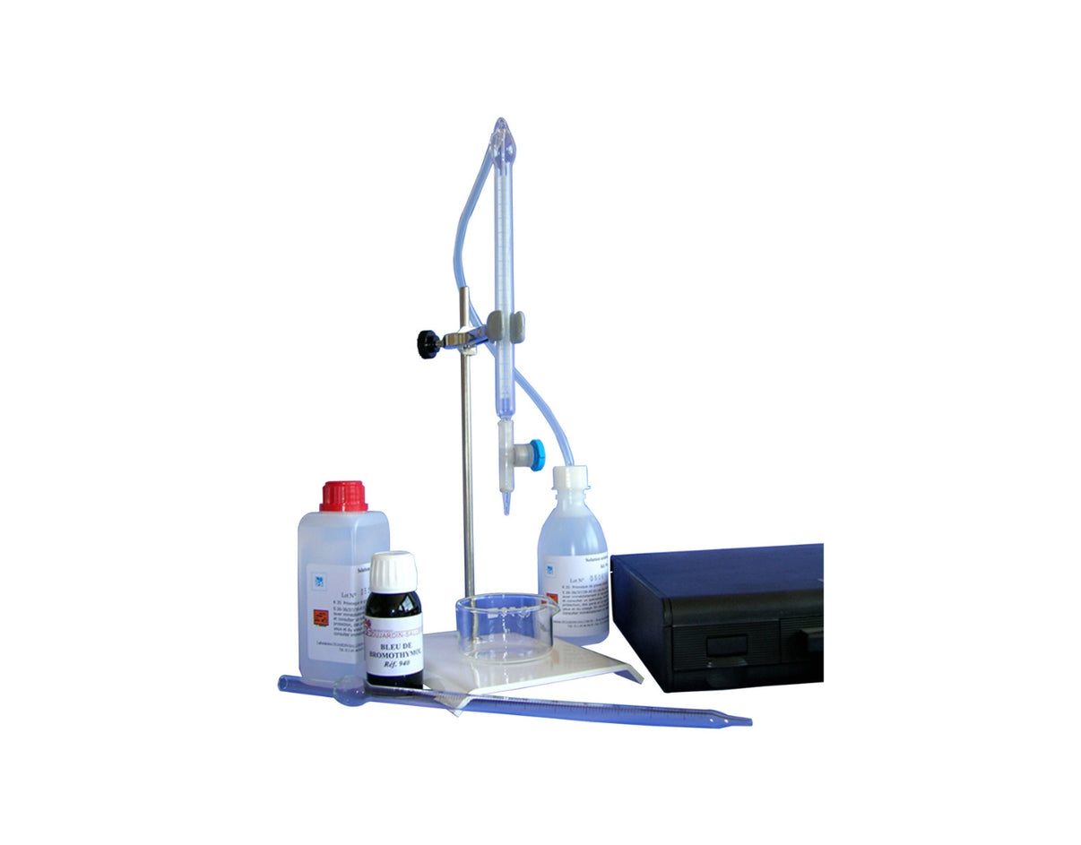 115400V-Kit complet en mallette PVC de dosage de l’acide acétique dans les vinaigres