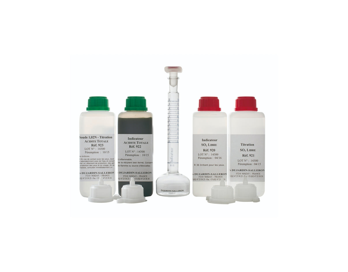 120600-Kit de titration SO2 libre et acidité totale