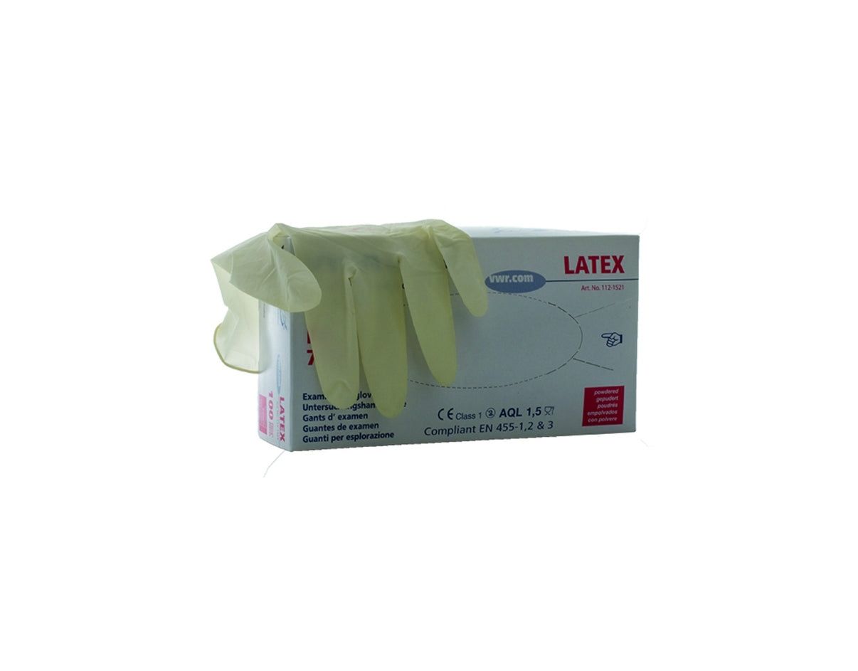 Protection des personnes : Gants ambidextres latex à usage unique 