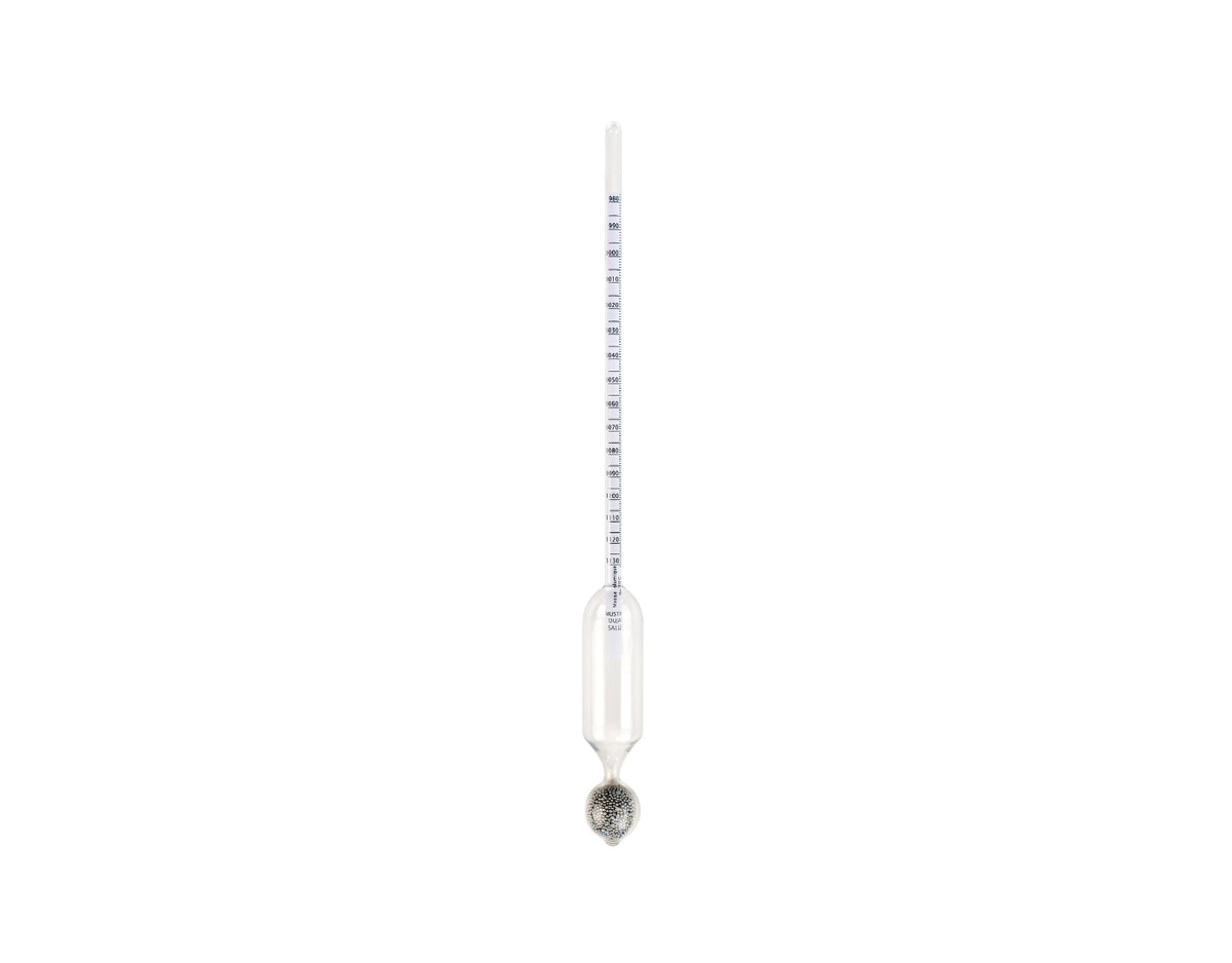385000-Mustimètre avec échelle double (masse volumique et alcool probable)