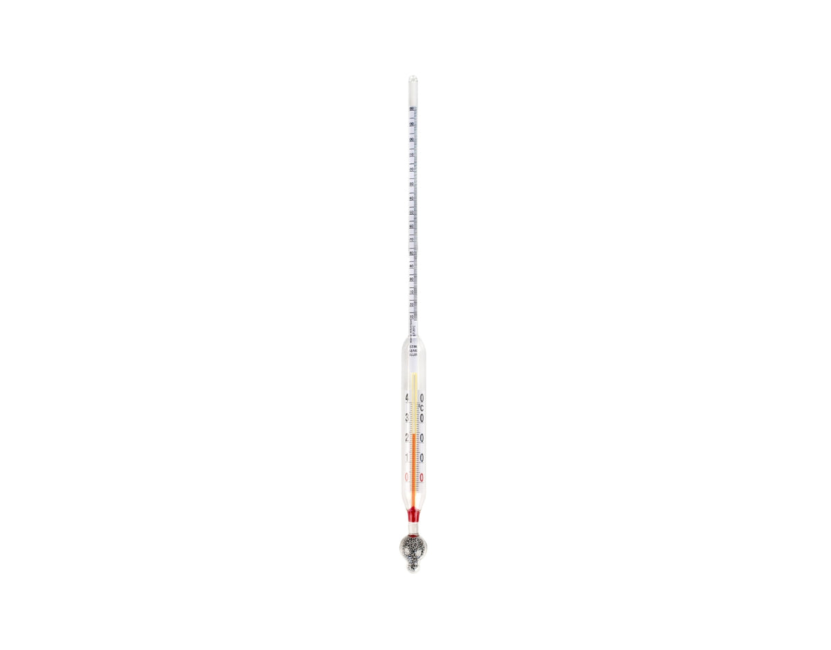 385200-Mustimètre avec échelle double (masse volumique et alcool probable)