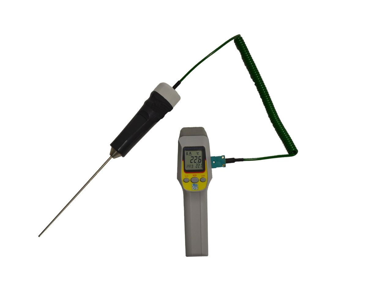 410103-Thermomètre à infrarouge avec prise thermocouple K