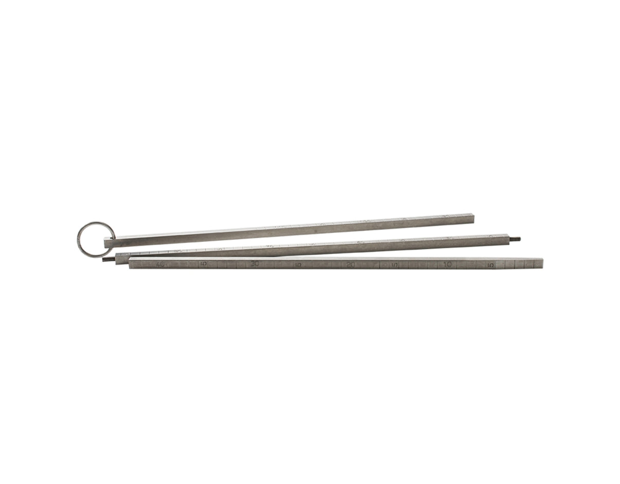507100-Règle à fût inox en 1 partie long.110 cm