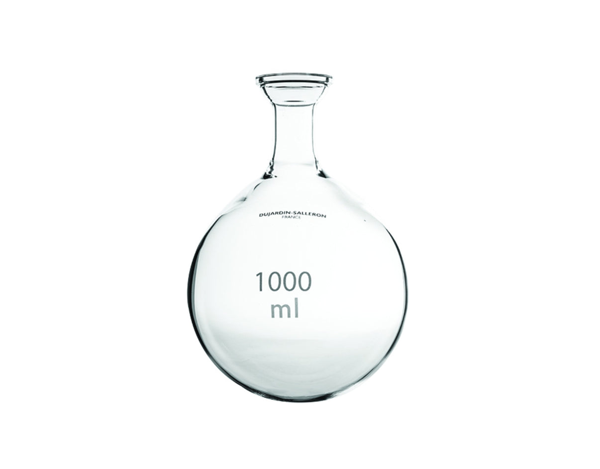 610250X-Ballon en verre à fond rond avec col type Rotulex