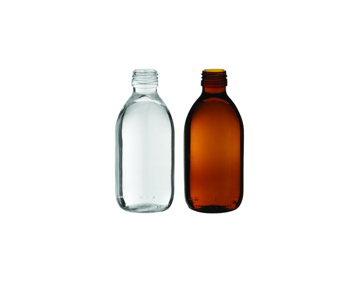 801010-Flacon sirop verre blanc 125 ml